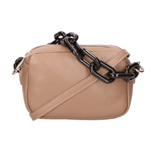 Borsa a spalla da Donna Barbara in Vera Pelle Made in Italy 16x21x8 cm