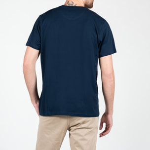T-shirt basic con logo ricamato