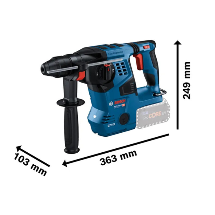 Perforateur sans-fil SDS plus GBH 18V-28 C Professional - BOSCH - sans batterie ni chargeur - 0611920000