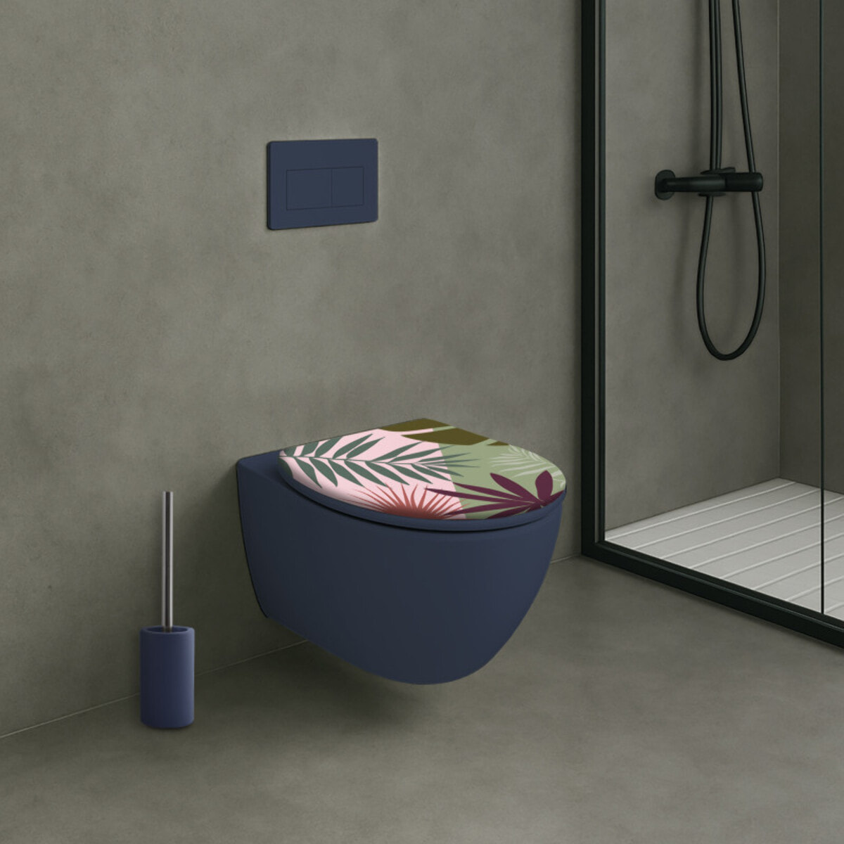 Abattant wc MDF SHERKAN - Charnières Inox MSV