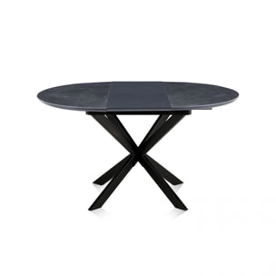 Mesa redonda extensible Onix Negro