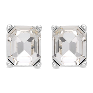 Pendientes con Circonita Brillante acabado plata