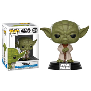 Star Wars Funko Pop Film Vinile Figura Clone Wars Yoda 9 cm