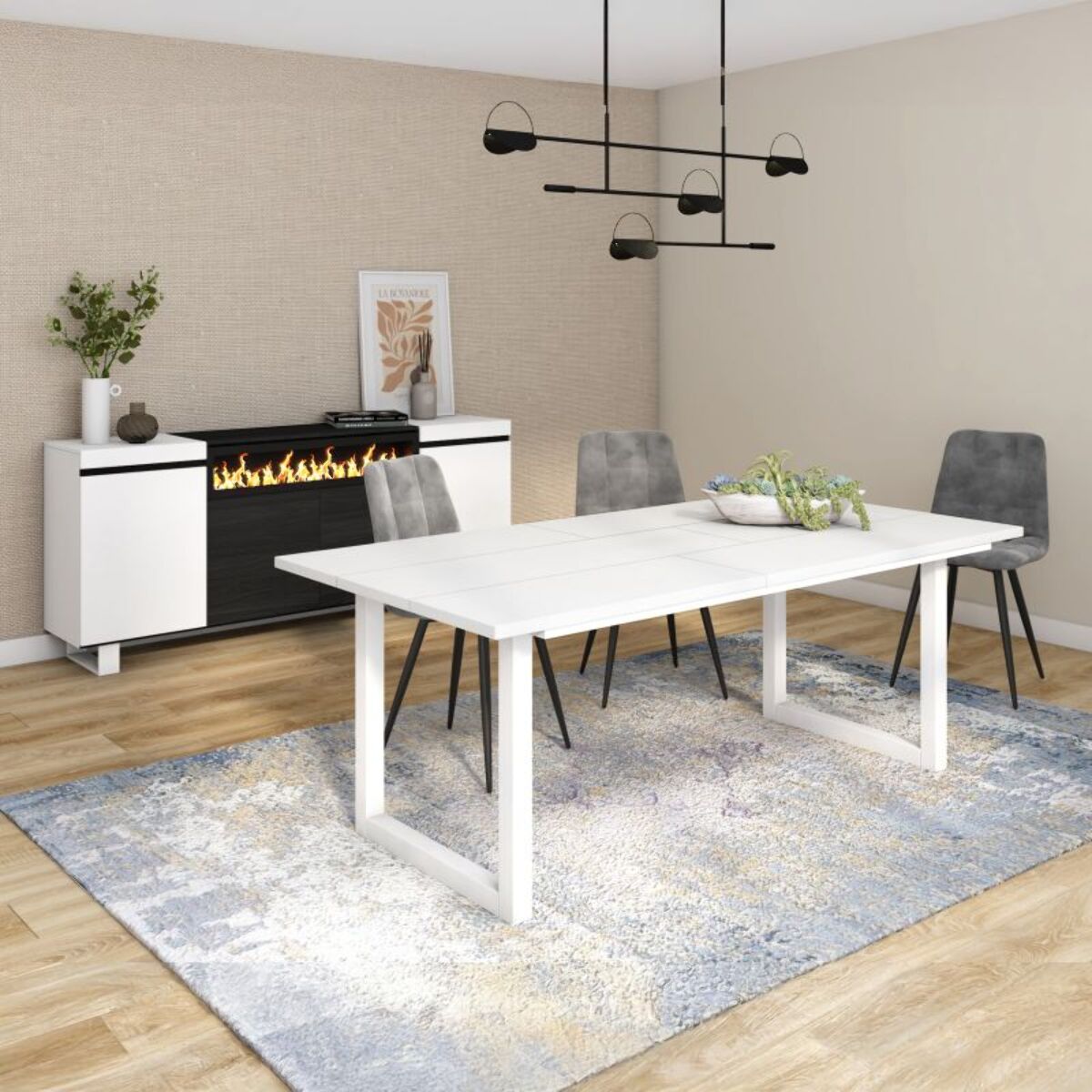 Mesa de comedor Altea 200 Blanco