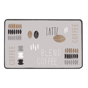 Tapis en mousse de vinyle motif grain de café - Marron Brun