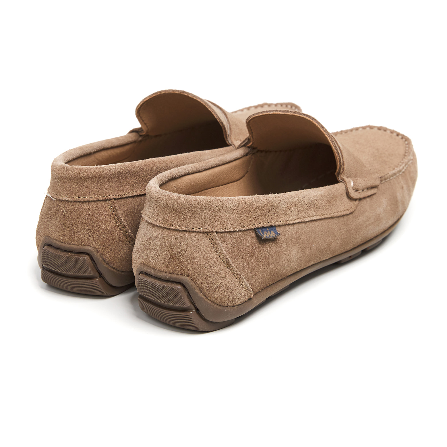 Mocasín de hombre de ante color beige Lois