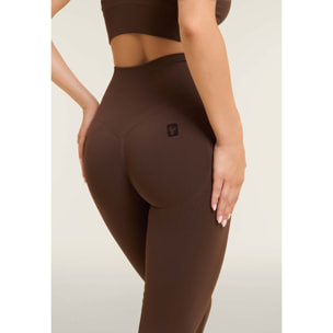 Leggings seamless 7/8 a vita altissima con cuciture shaping