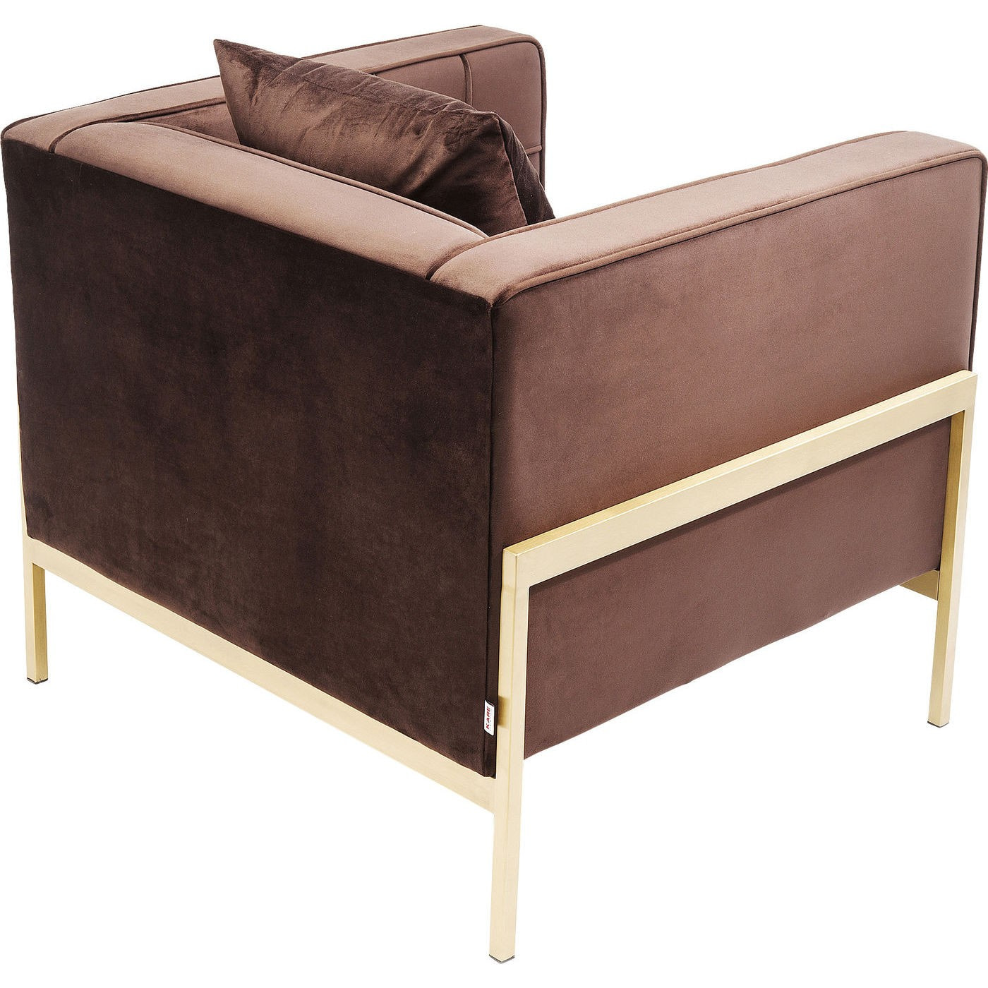 Fauteuil Loft marron velours Kare Design