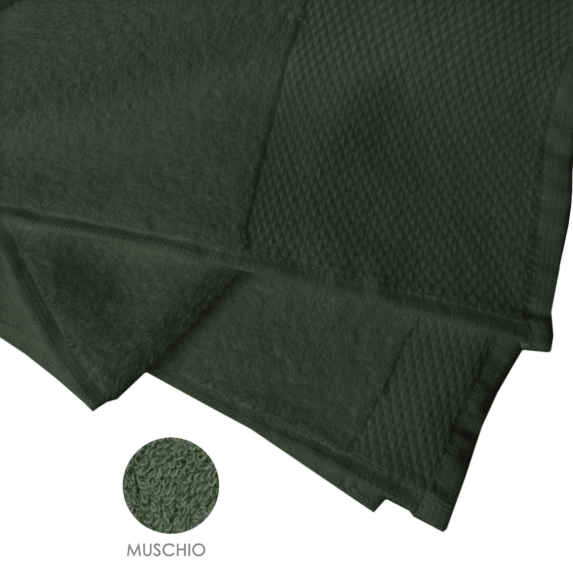 Telo doccia 100x150 cm muschio