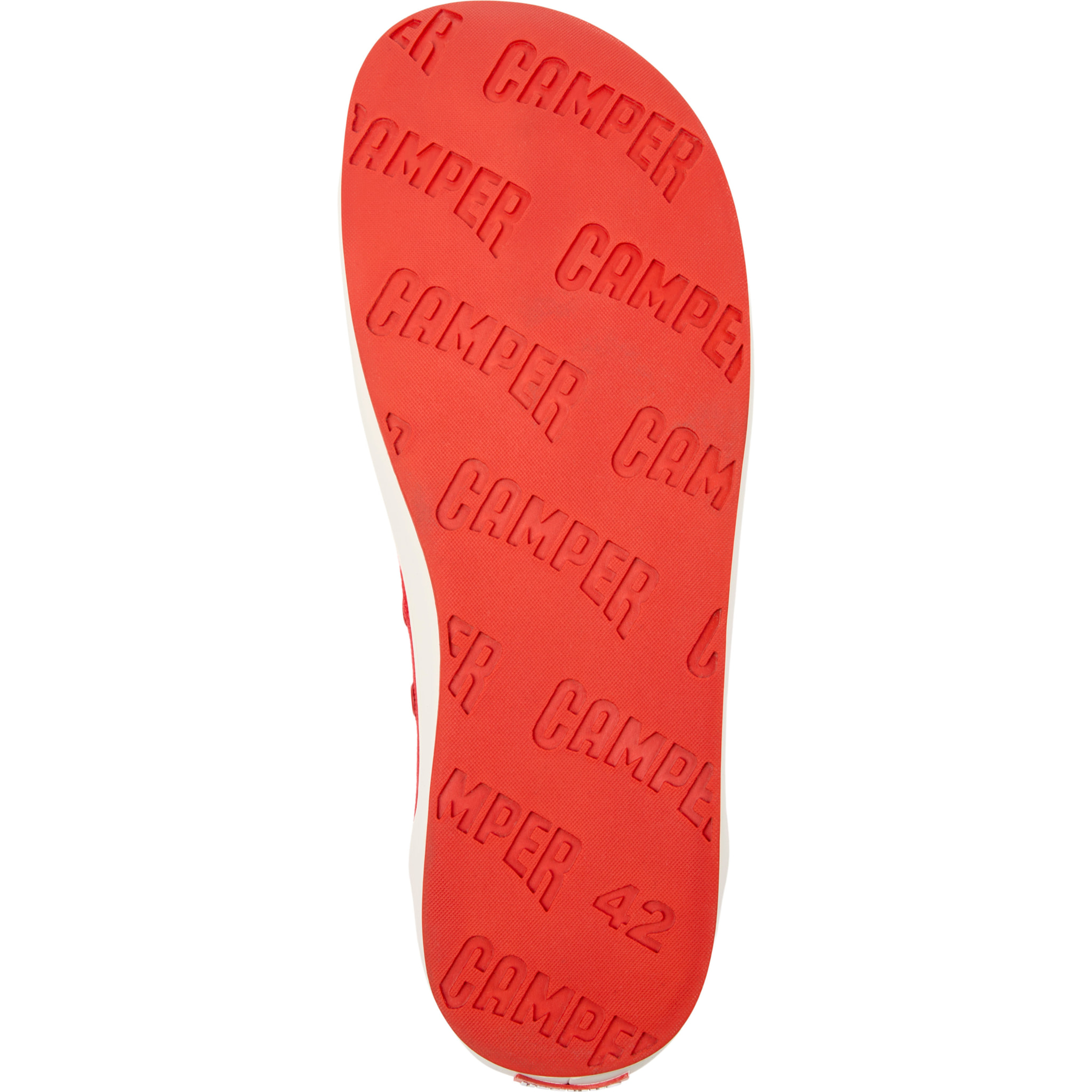 Zapatillas - CAMPER Peu Rambla II - Rojo - Textil natural