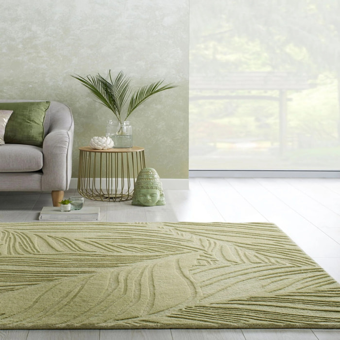 Tapis en laine FEUILLAGE