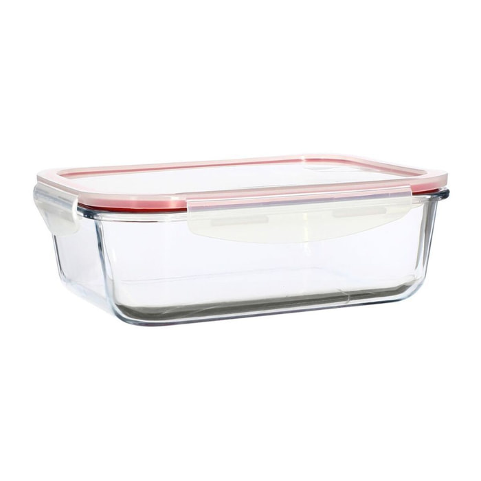 Boîte hermétique rectangulaire 1500ml en verre CLEMENTINE