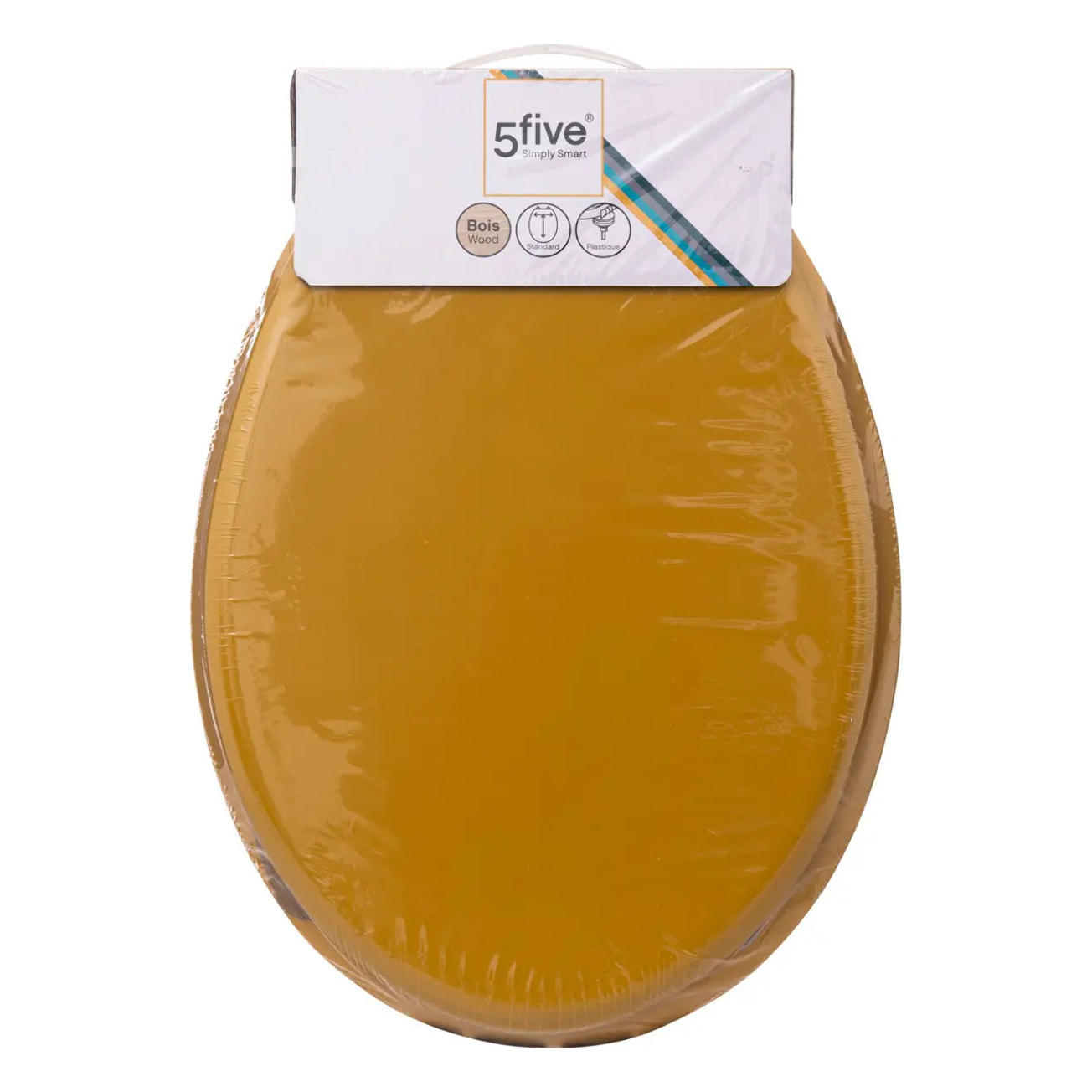 Abattant WC Bois laqué Jaune Colorama