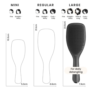 TANGLE TEEZER The Ultimate Detangler LARGE Black