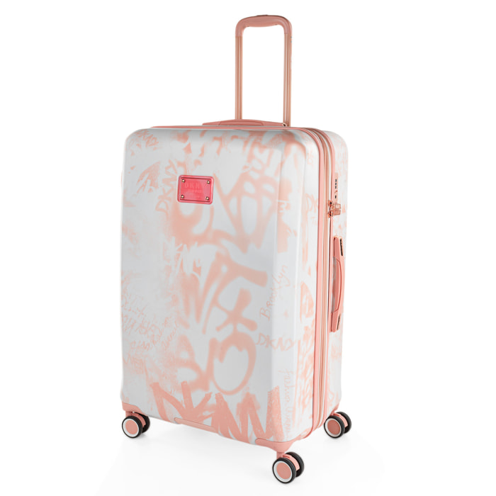 Maleta Pc Grande Dkny Rebellion White+Venus Rose