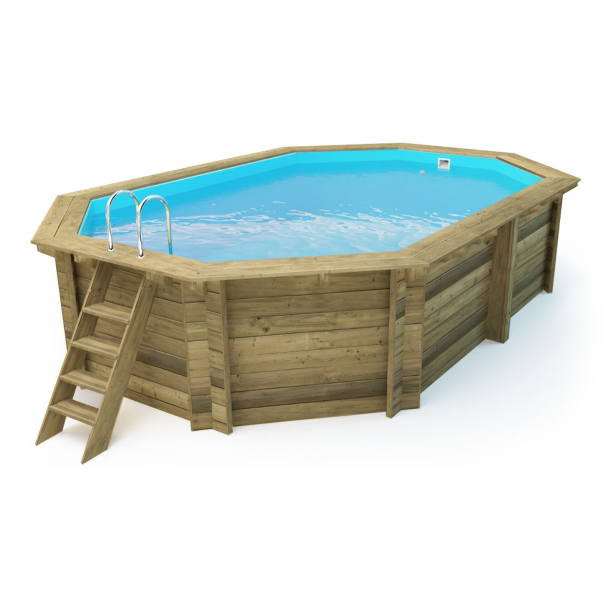Piscine bois " Rio 120 " - 5.60 x 3.70 x 1.24 m