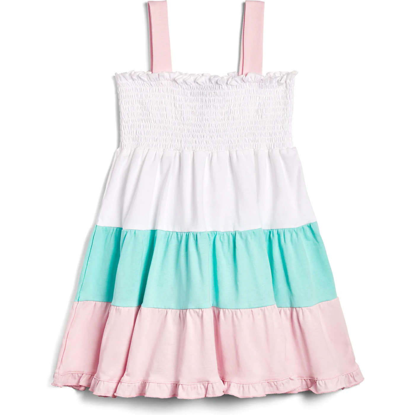 Vestido de Niña Estampado Escalonado Multicolor