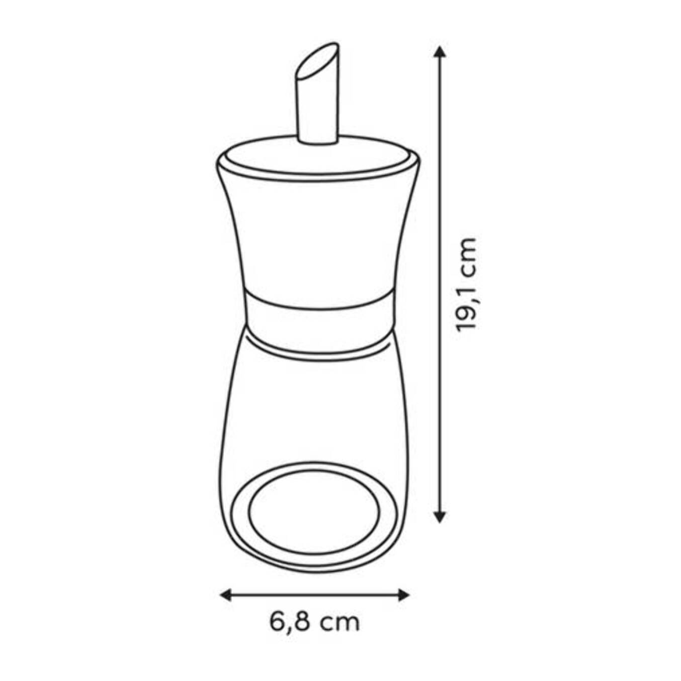 Sucrier Nixo rond D.7cm transparent