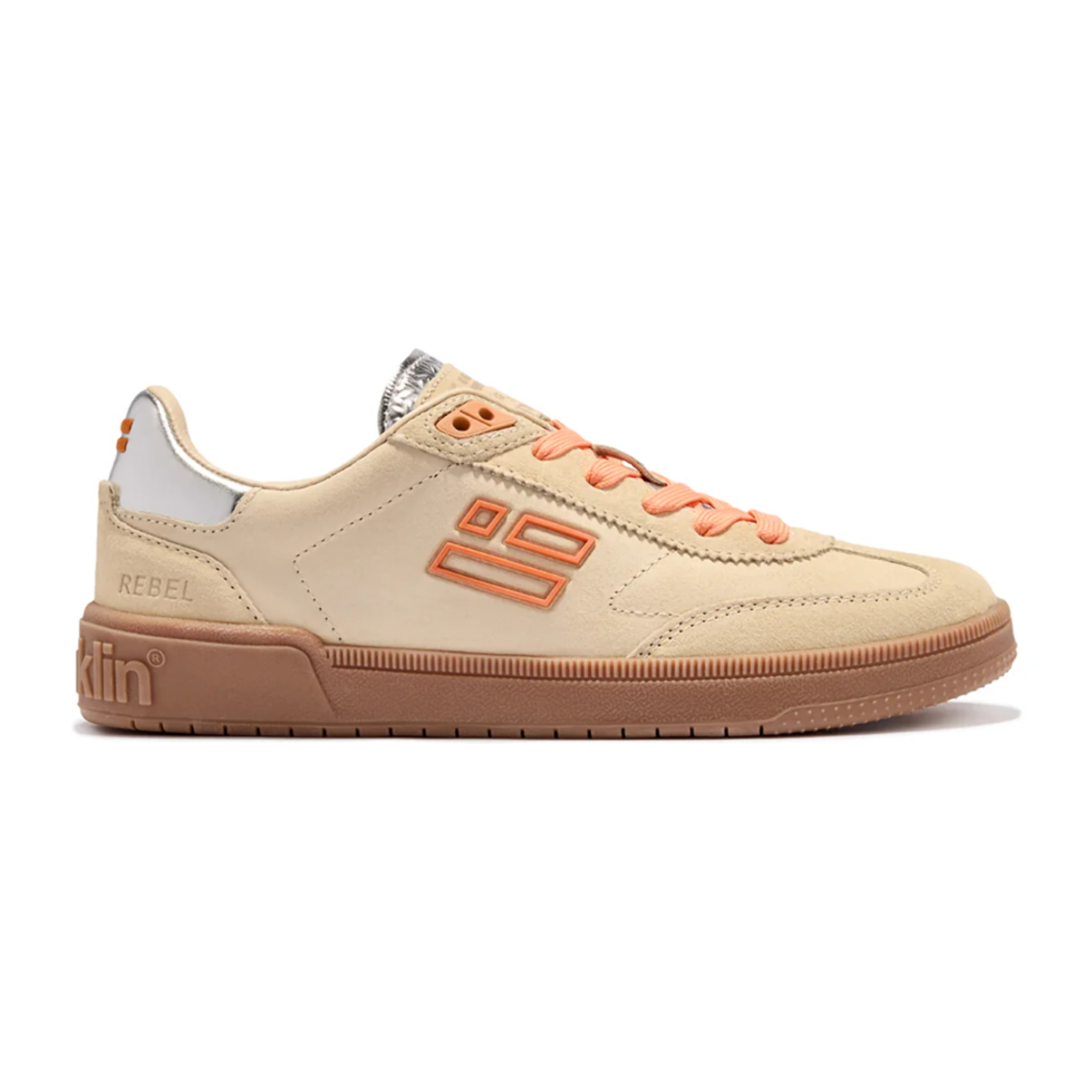 Zapatillas de Mujer Rebel Modelo Rebel Suede Amarillas con Detalles Metálicos