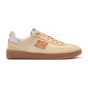 Zapatillas de Mujer Rebel Modelo Rebel Suede Amarillas con Detalles Metálicos