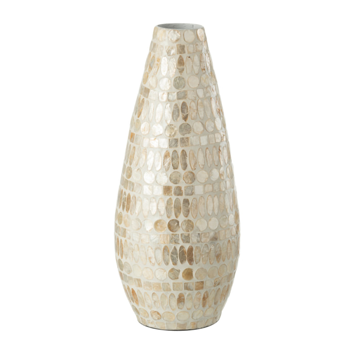 J-Line vase Beta Perle - bambou - beige - 47.5 cm de hauteur