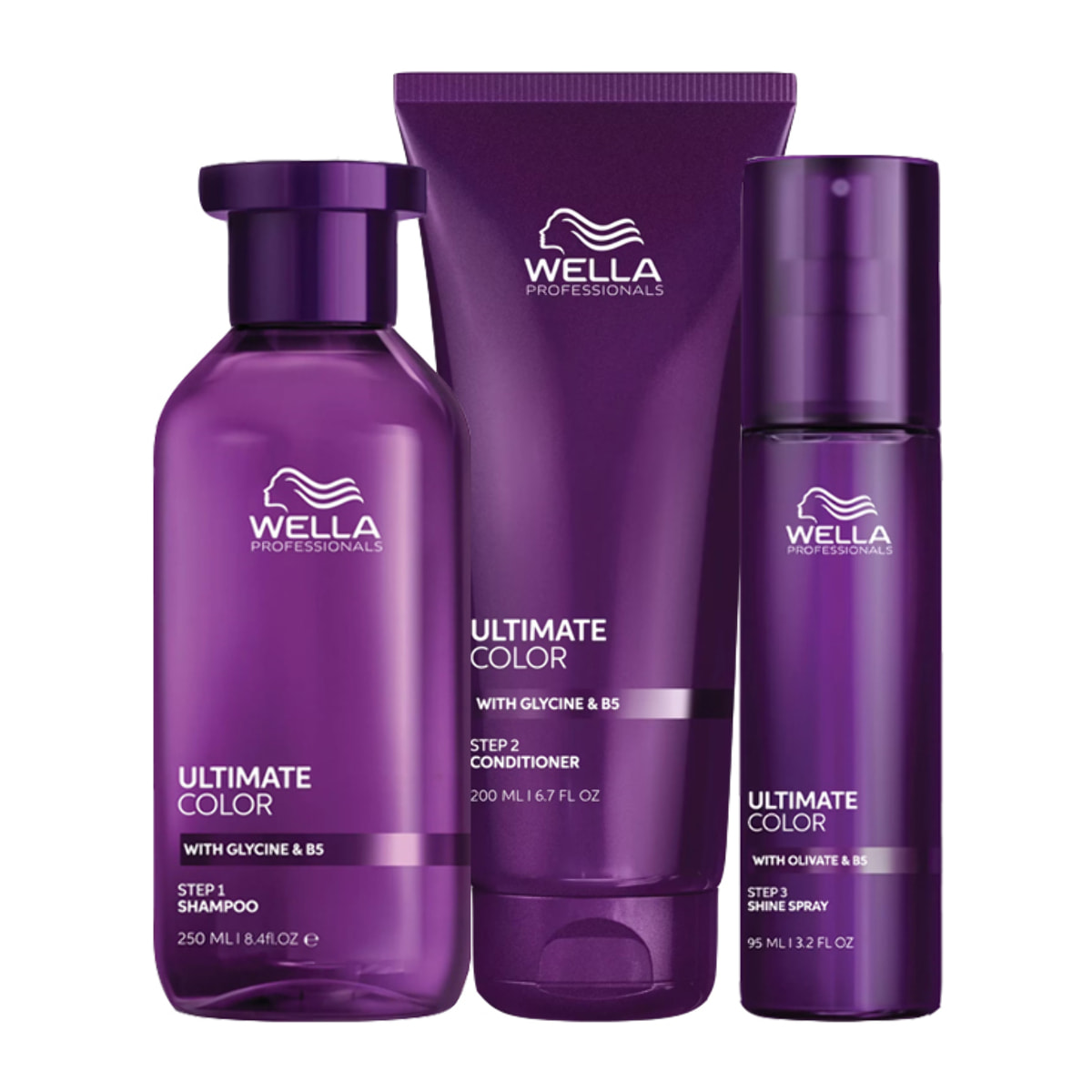 WELLA PROFESSIONALS Kit Ultimate Color Shampoo 250ml + Conditioner 200ml + Shine Spray 95ml