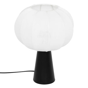 Lampe à poser "Tobie" coton argent H33cm