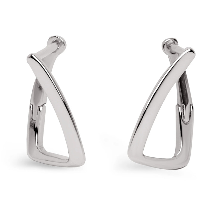 Pendientes Prisma Plata