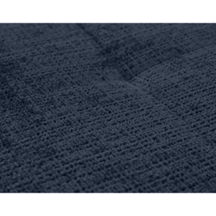 Rune - canapé d'angle droit 4 places en velours texturé - Bleu