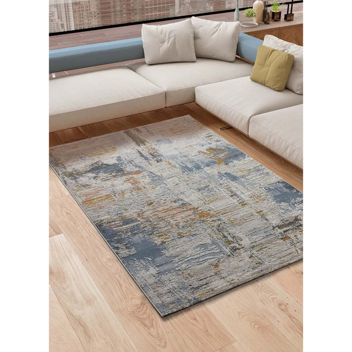 SPRINGS Alfombra abstracta de pelo corto multicolor, varias medidas disponibles