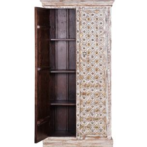 Armario de Madera de Mango 90 Cm Estilo Rústico Vintage