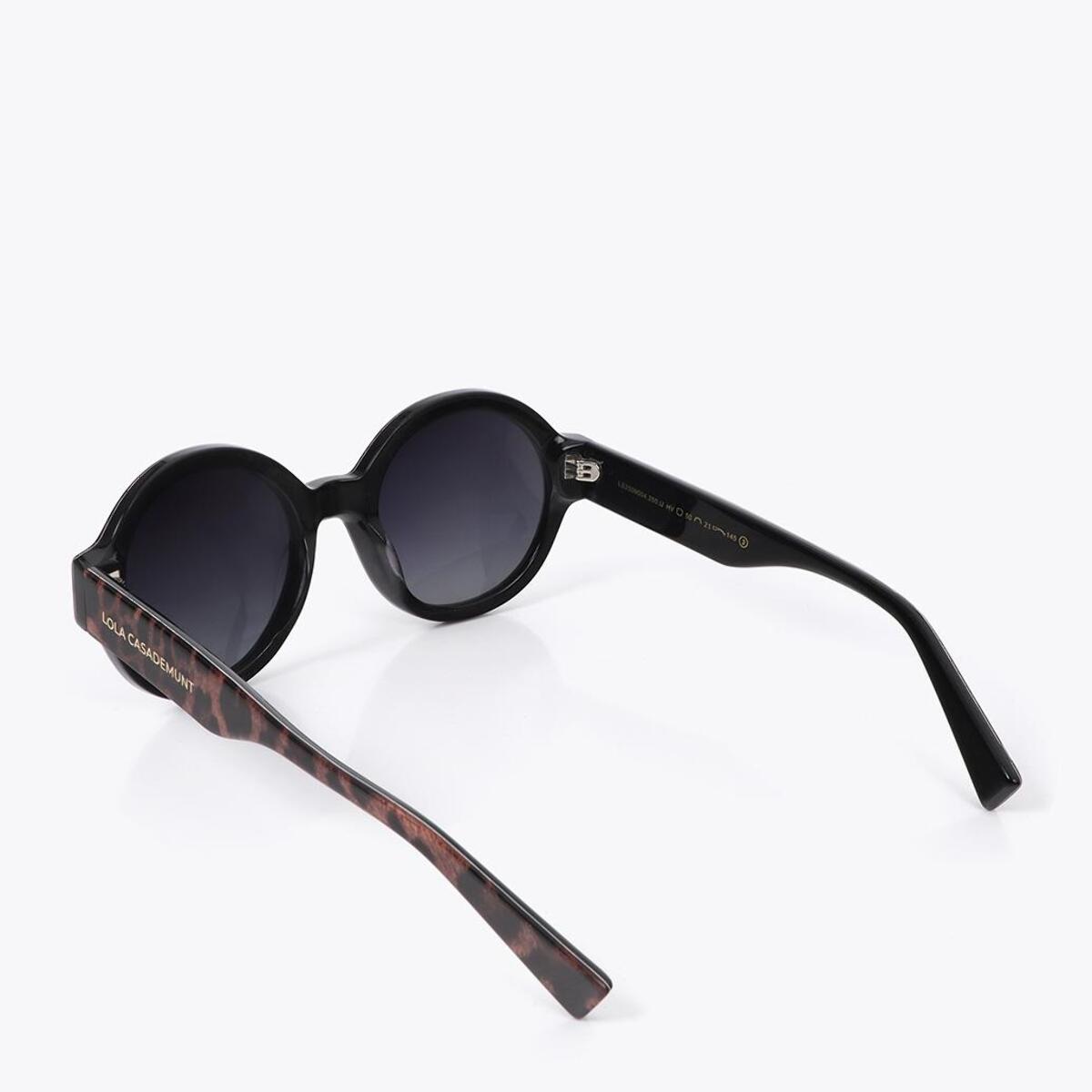 Occhiali Rotondi con Stampa Animalier