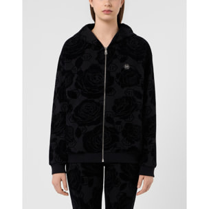 PHILIPP PLEIN Sudadera con cremallera y capucha MONOGRAM