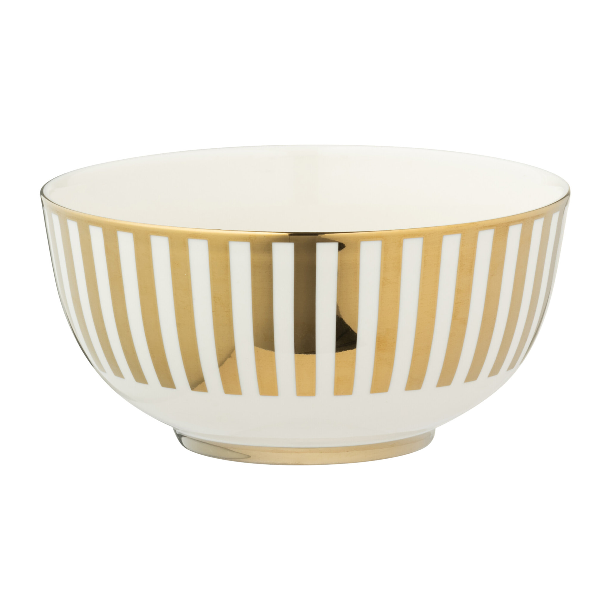 J-Line plat Lignés - porcelaine - or/blanc - boîte de 2