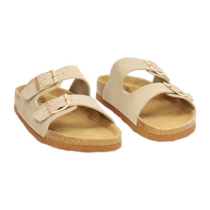 Fussbett donna taupe in camoscio