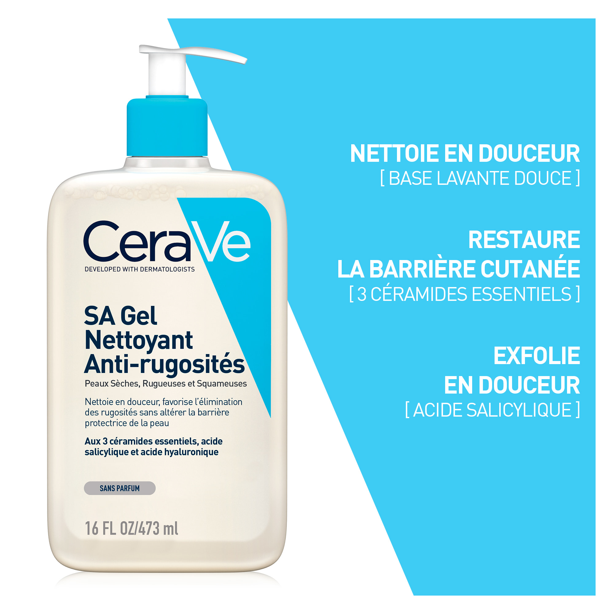 SA Gel Nettoyant Anti-Rugosités 473ml