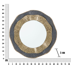 SPECCHIO DA MURO SHAI DARK CM Ø 65,5X5