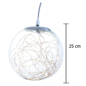 Sfera con 80 Led per esterno - Pezzi 1 - Colore Multicolore - 20x20Hx20cm - Bianchi Dino