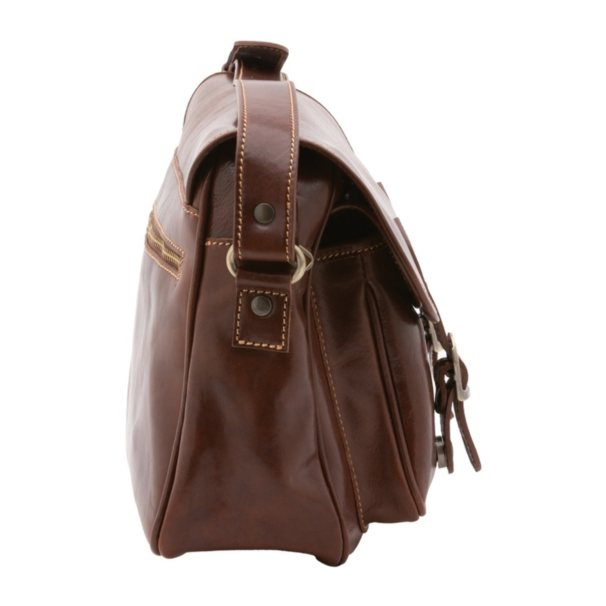 Borsa a tracolla da donna - Modello False - Vera pelle - 32.0 x 23.0 x 15.0 cm