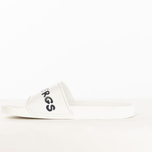 BIKKEMBERGS ciabatte unisex white