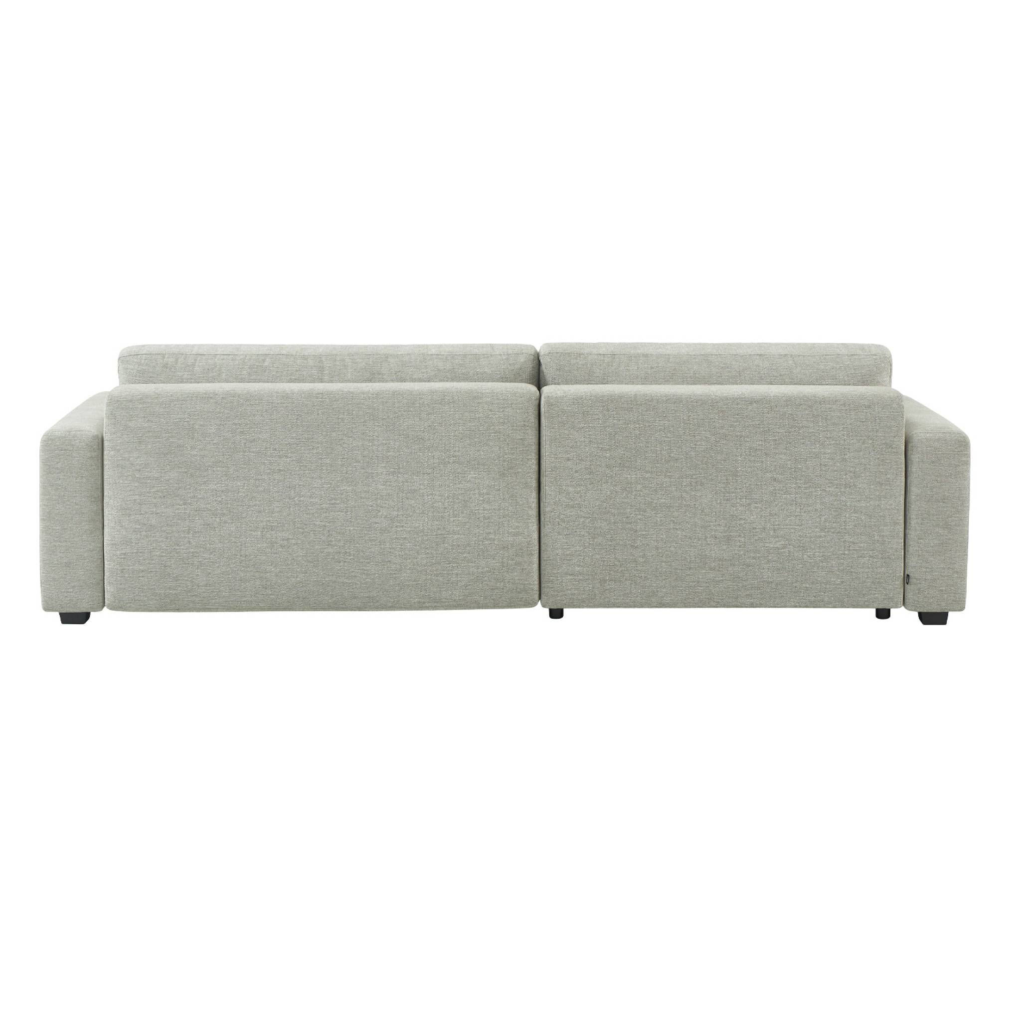 Canapé d'angle gauche convertible 3 places tissu avec coffre WIDE