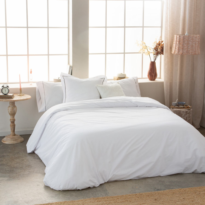 Housse de couette Blanc 100% coton 79 cm/2