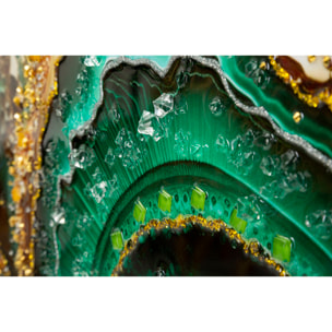 DIPINTO SU TELA LACCATO SMERALDY -A- C/CORNICE CM 82X4X62