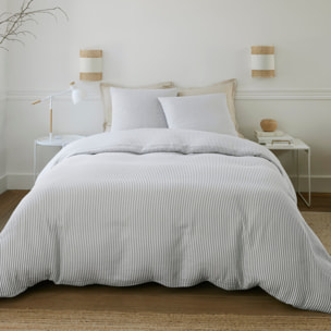 Parure housse de couette imprimé 100% gaze de coton - laya