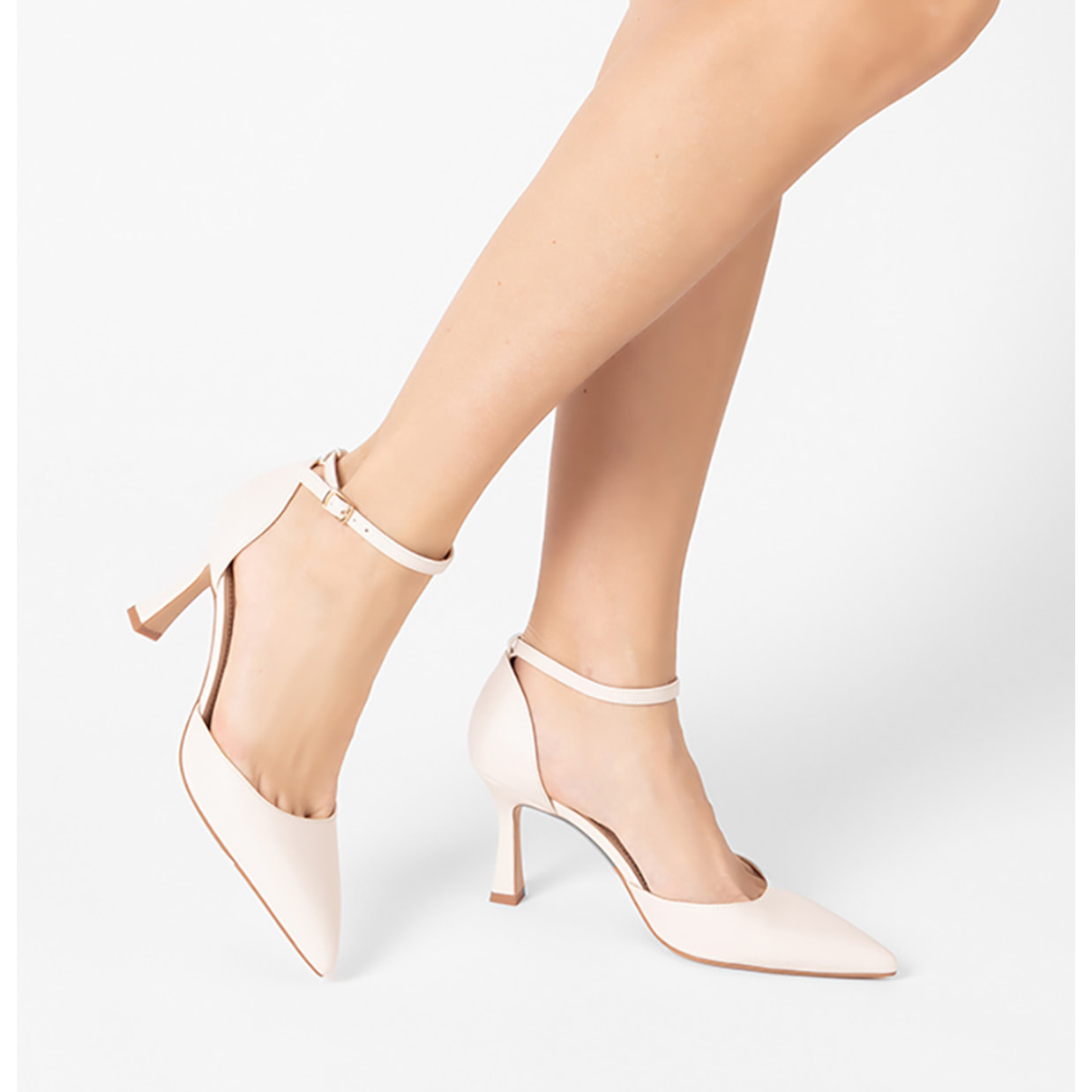Décolleté open shank donna panna, tacco 7,5 cm
