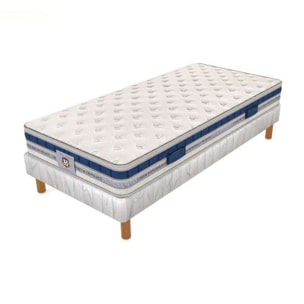 ENSEMBLE Villandry - Matelas 1 Place + 1 Sommier