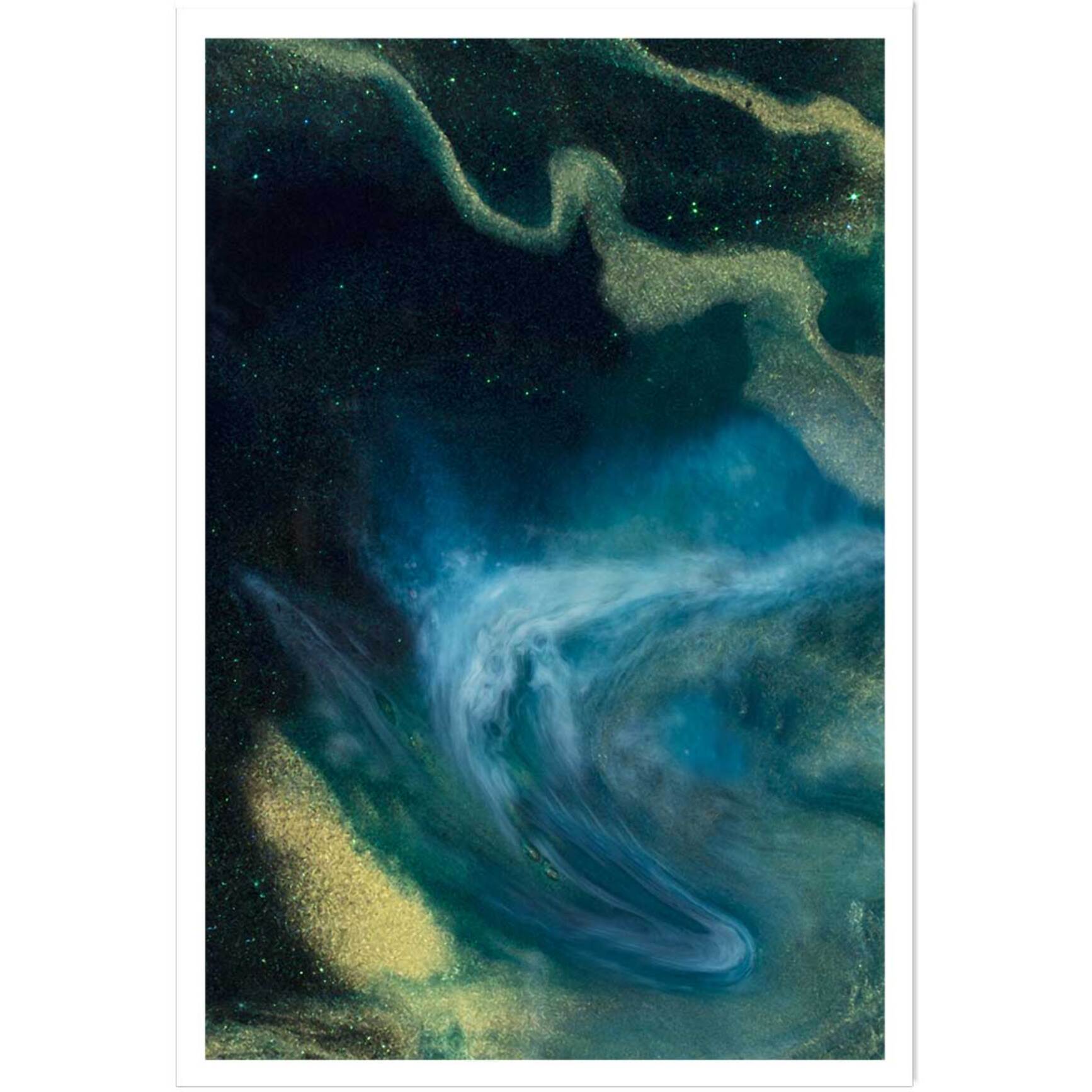 Poster bleu constellation Affiche seule