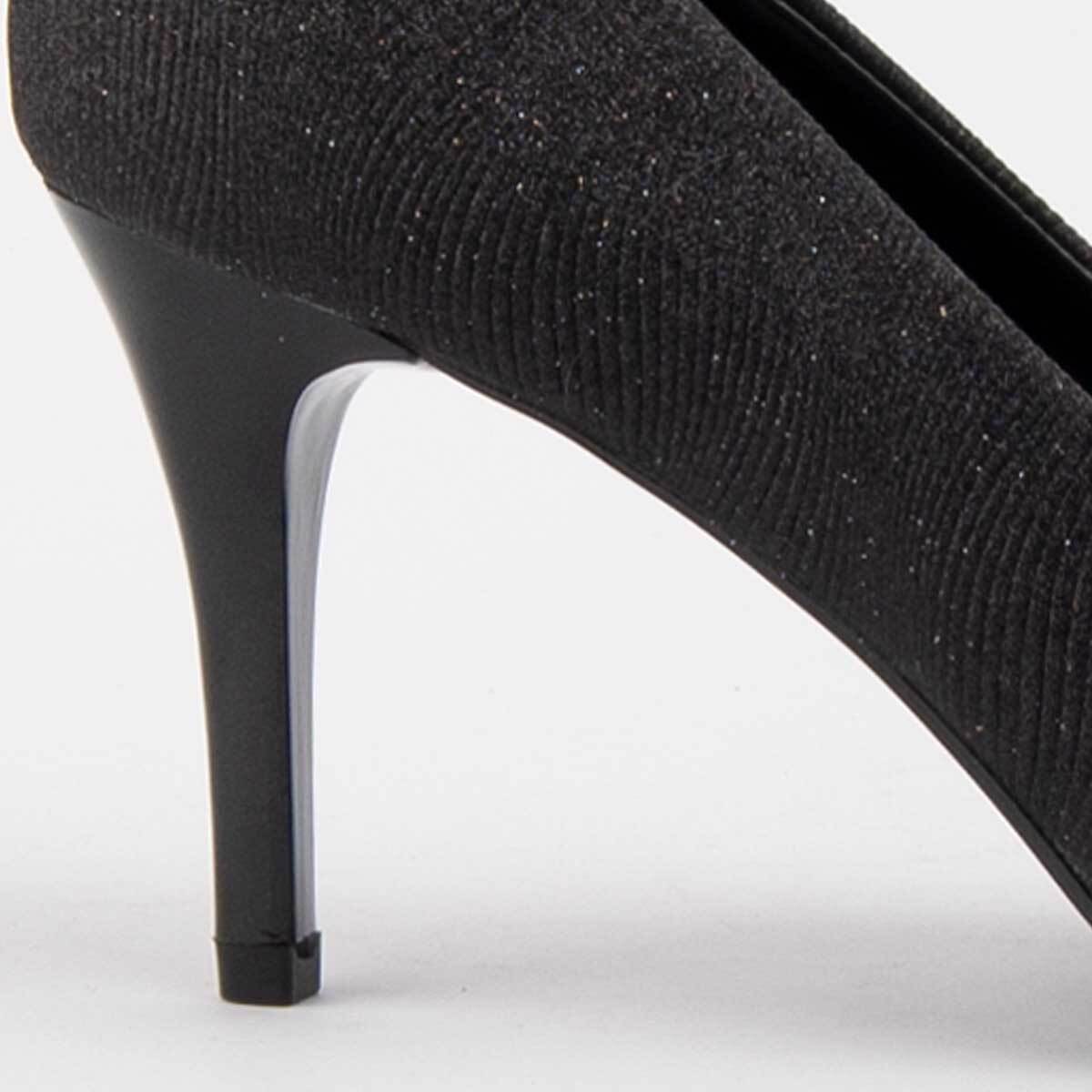 Zapato De Tacón - Negro - Altura: 8 Cm