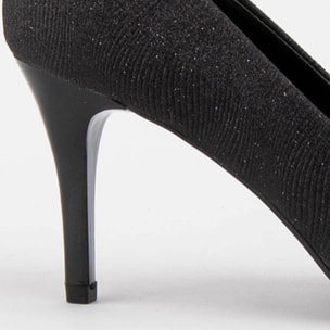 Zapato De Tacón - Negro - Altura: 8 Cm
