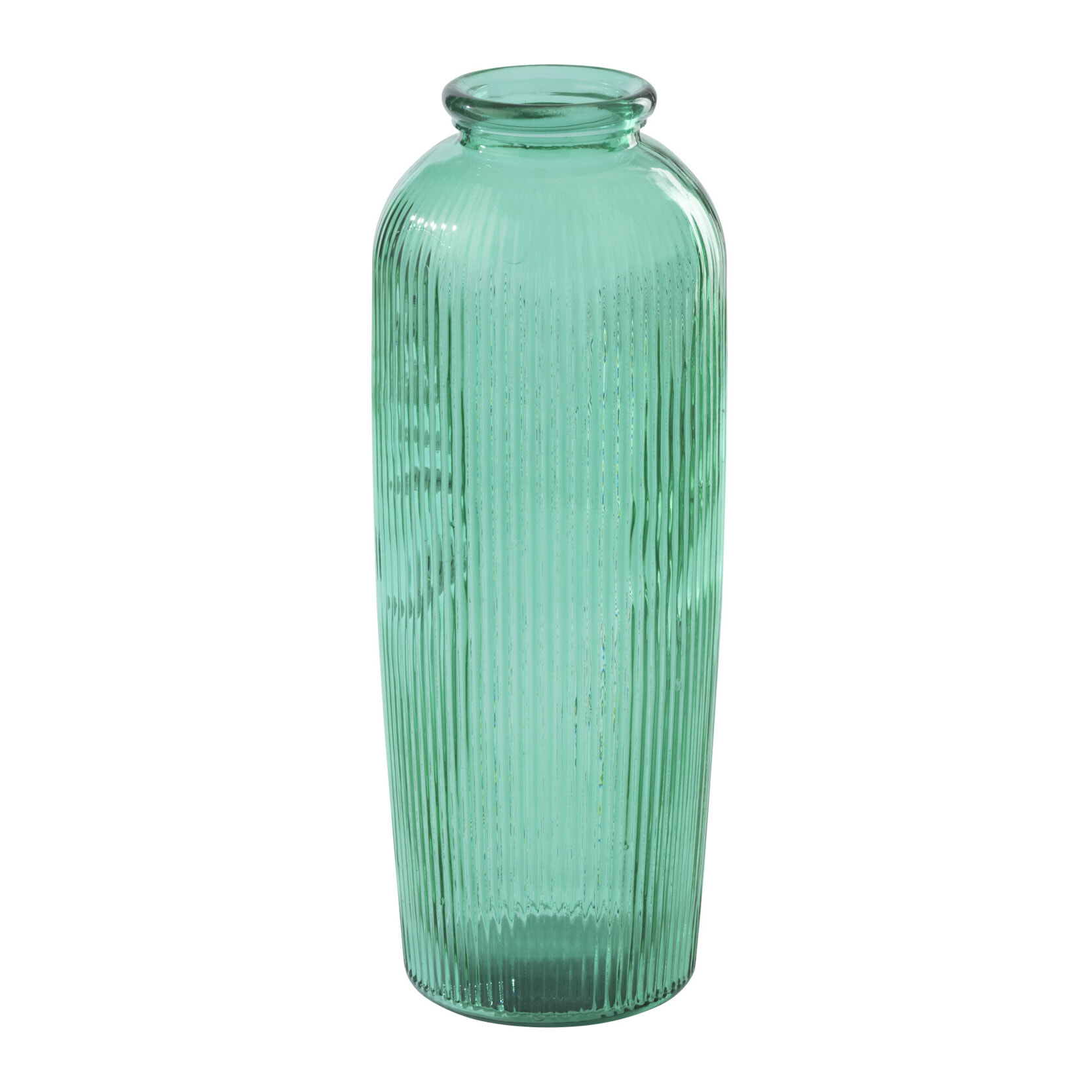 J-Line Vase Ligné - verre - vert émeraude